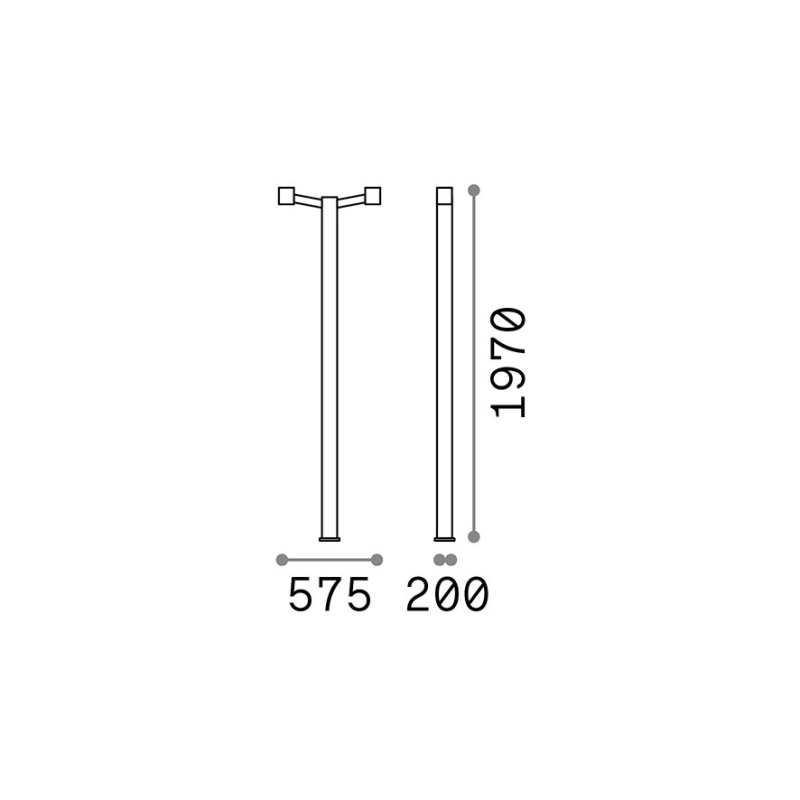 IDEAL LUX 249490 CLIO MPT2 vonkajšie svietidlo antracitové