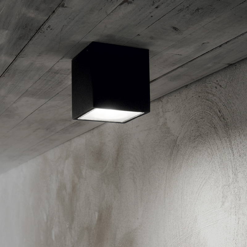 IDEAL LUX 251578 TECHO PL1 SMALL vonkajšie svietidlo čierne
