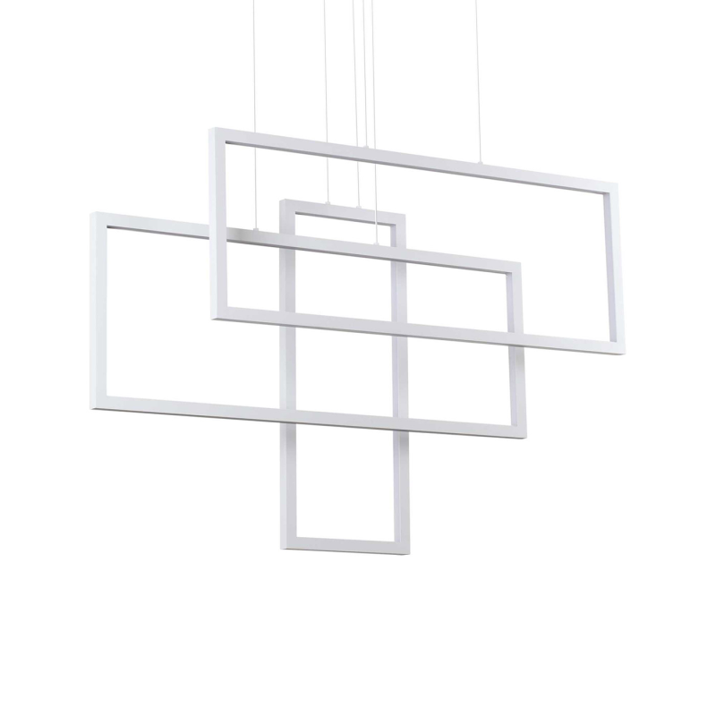 IDEAL LUX 253589 FRAME SP RETTANGOLO 3000K závesné svietidlo biele