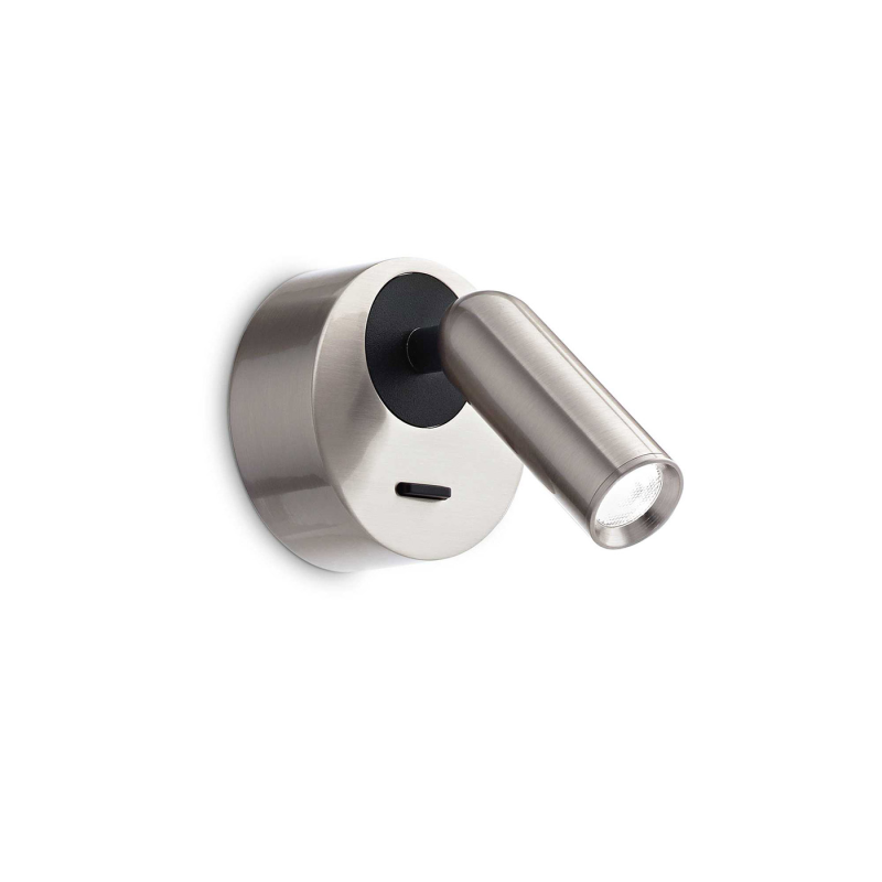 IDEAL LUX 260631 BEAN ROUND AP 3000K nástenné svietidlo kovové matné