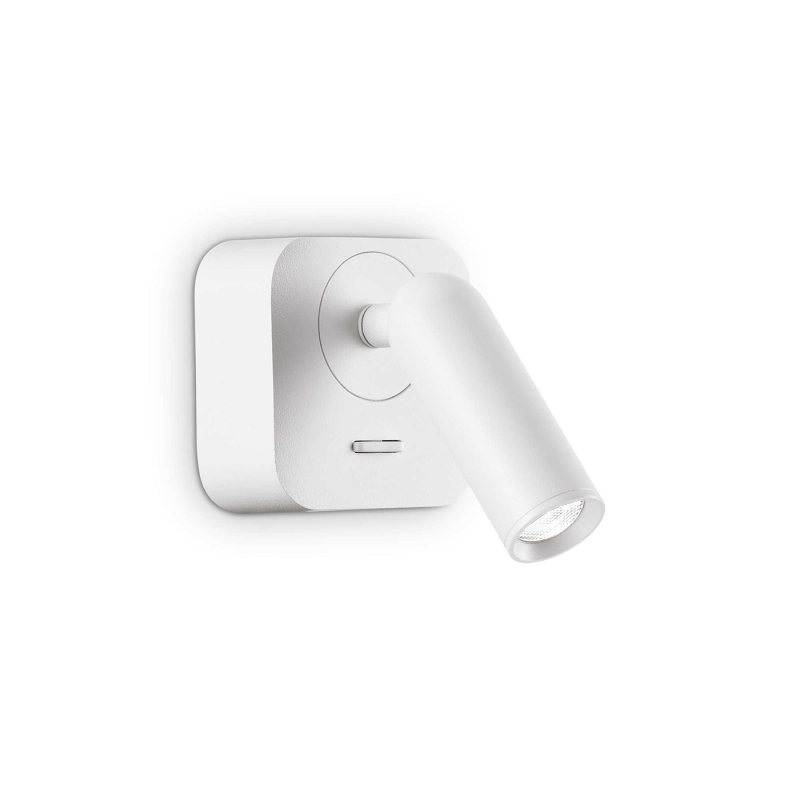 IDEAL LUX 260648 BEAN SQUARE AP 3000K nástenné svietidlo biele