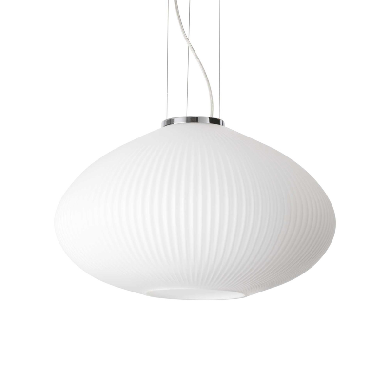 IDEAL LUX 264523 PLISSE SP1 D45 závesné svietidlo biele