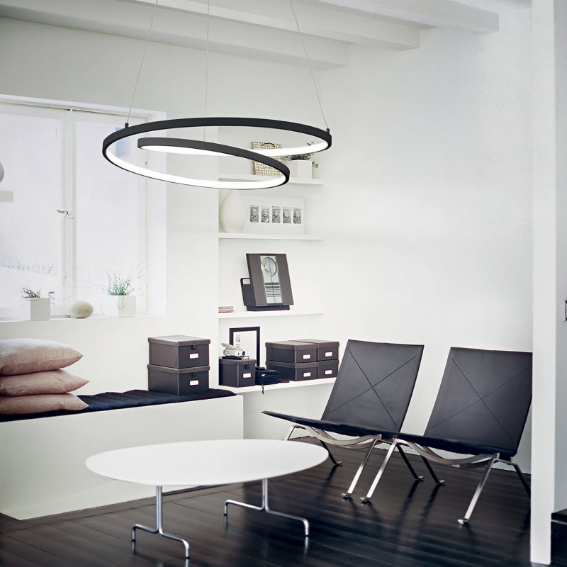 IDEAL LUX 269436 OZ SP D60 3000K závesné svietidlo čierne