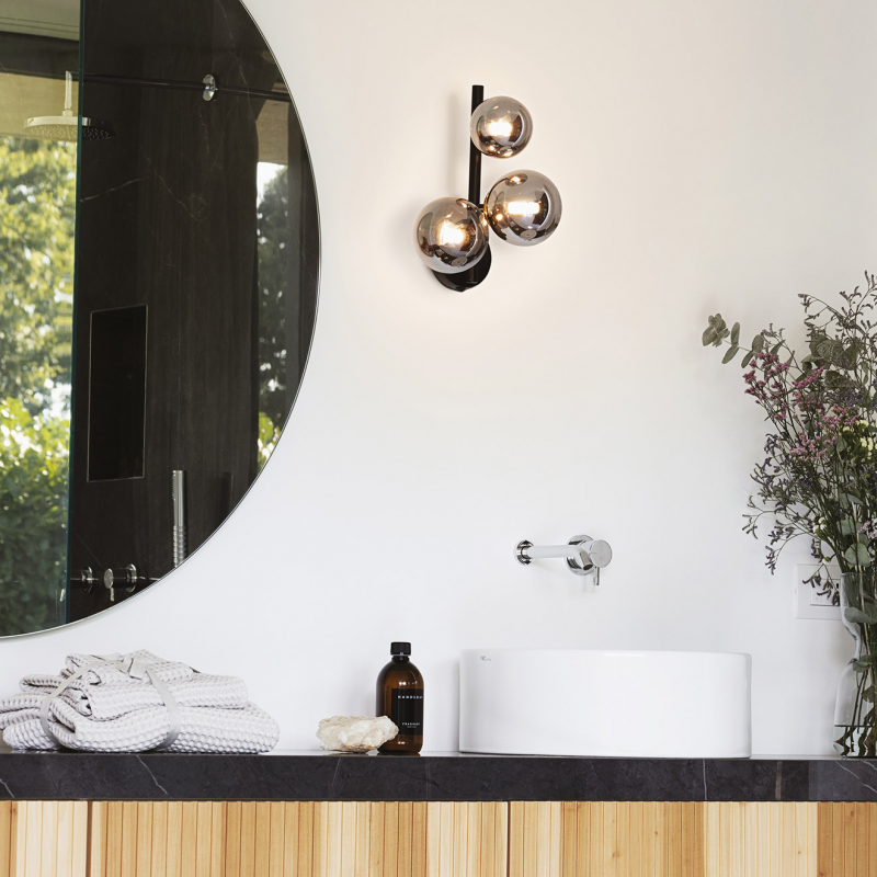 IDEAL LUX 271439 PERLAGE AP3 nástenné svietidlo čierne
