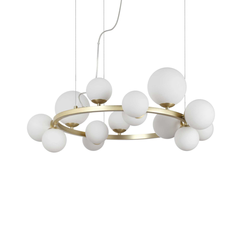 IDEAL LUX 283814 PERLAGE SP14 závesné svietidlo mosadzné