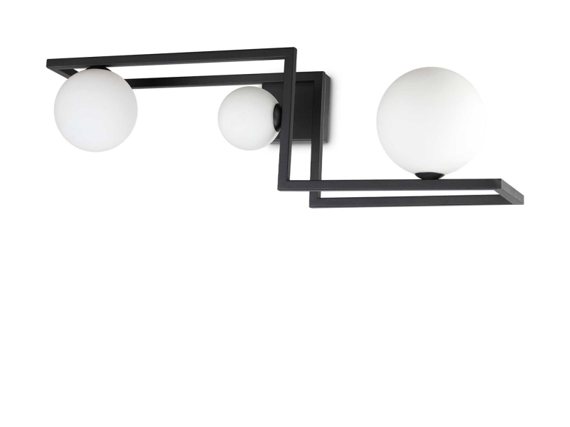 IDEAL LUX 284286 ANGOLO PL3 stropné svietidlo čierne