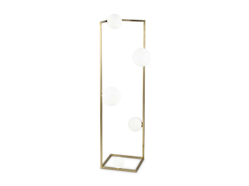 IDEAL LUX 284354 ANGOLO PT5 stojacia lampa mosadzná