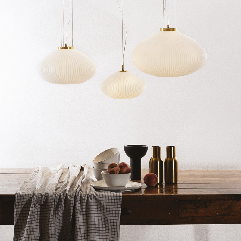 IDEAL LUX 285191 PLISSE SP1 D45 závesné svietidlo biele