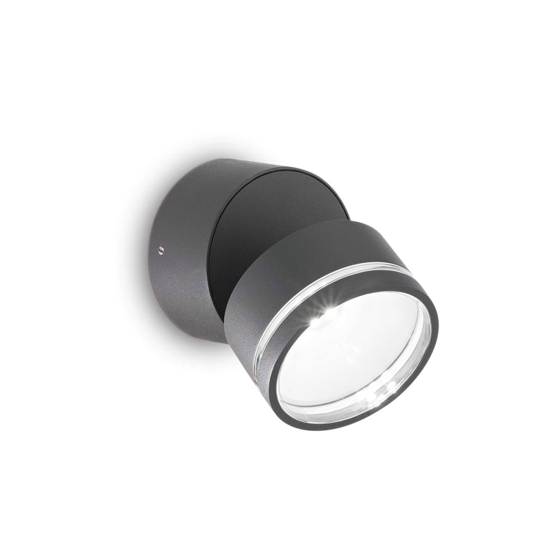 IDEAL LUX 285450 OMEGA AP ROUND 3000K vonkajšie svietidlo antracitové