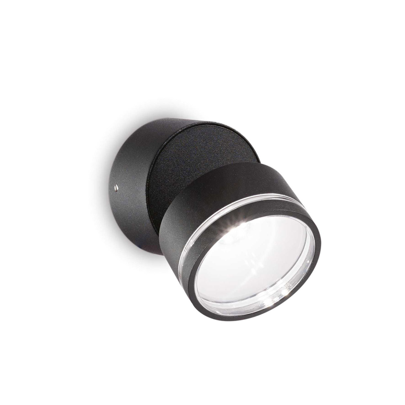 IDEAL LUX 285504 OMEGA AP ROUND 4000K vonkajšie svietidlo čierne