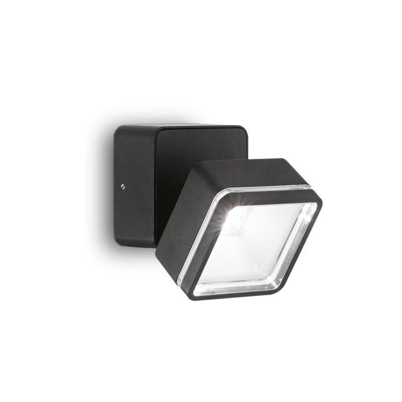 IDEAL LUX 285535 OMEGA AP SQUARE 4000K vonkajšie svietidlo čierne