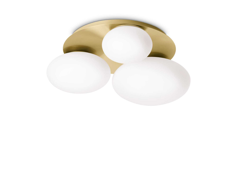 IDEAL LUX 293660 NINFEA PL3 stropné svietidlo mosadzné