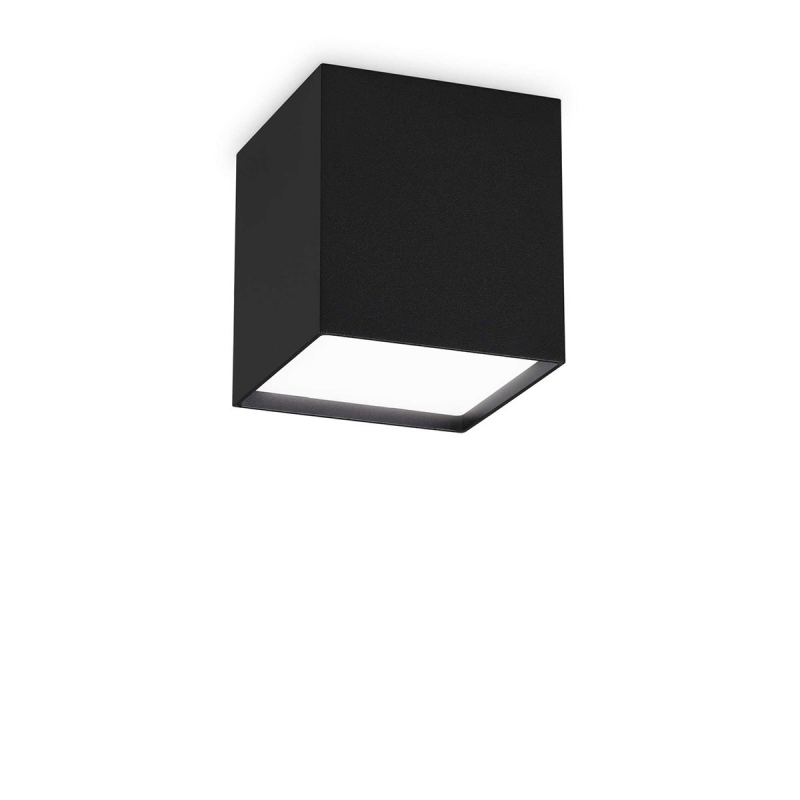IDEAL LUX 303314 KUBIKO PL 3000K stropné svietidlo čierne