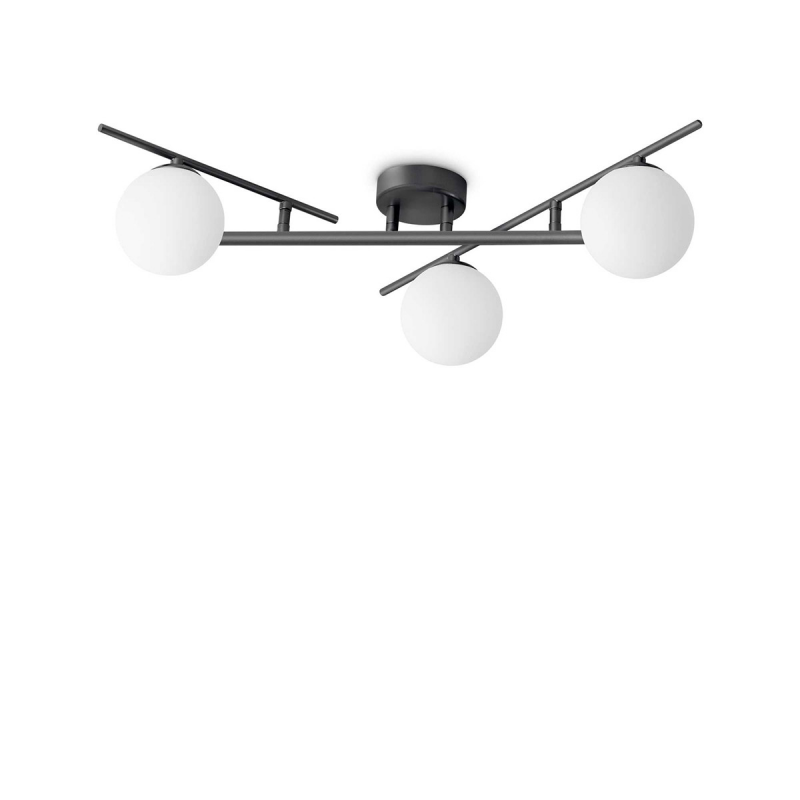 IDEAL LUX 311357 ATLAS PL3 stropné svietidlo čierne