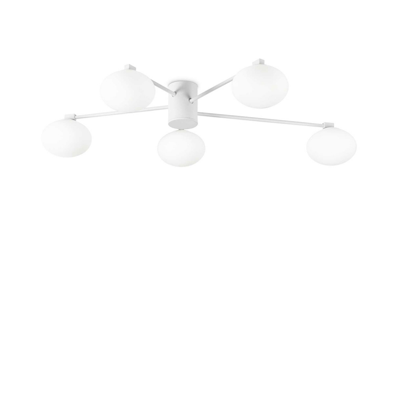 IDEAL LUX 316680 HERMES PL5 D90 stropné svietidlo biele