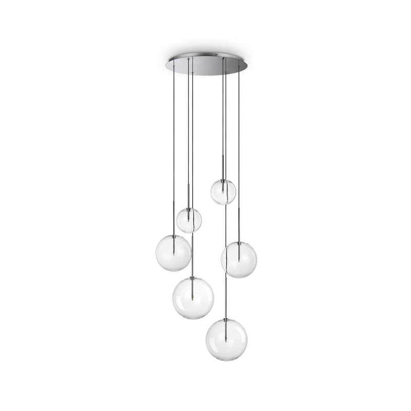 IDEAL LUX 317250 EQUINOXE SP6 závesné svietidlo chrómové