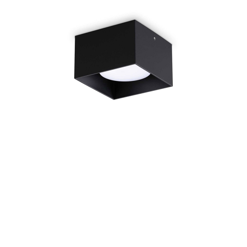 IDEAL LUX 317496 SPIKE PL1 SQUARE stropné svietidlo čierne