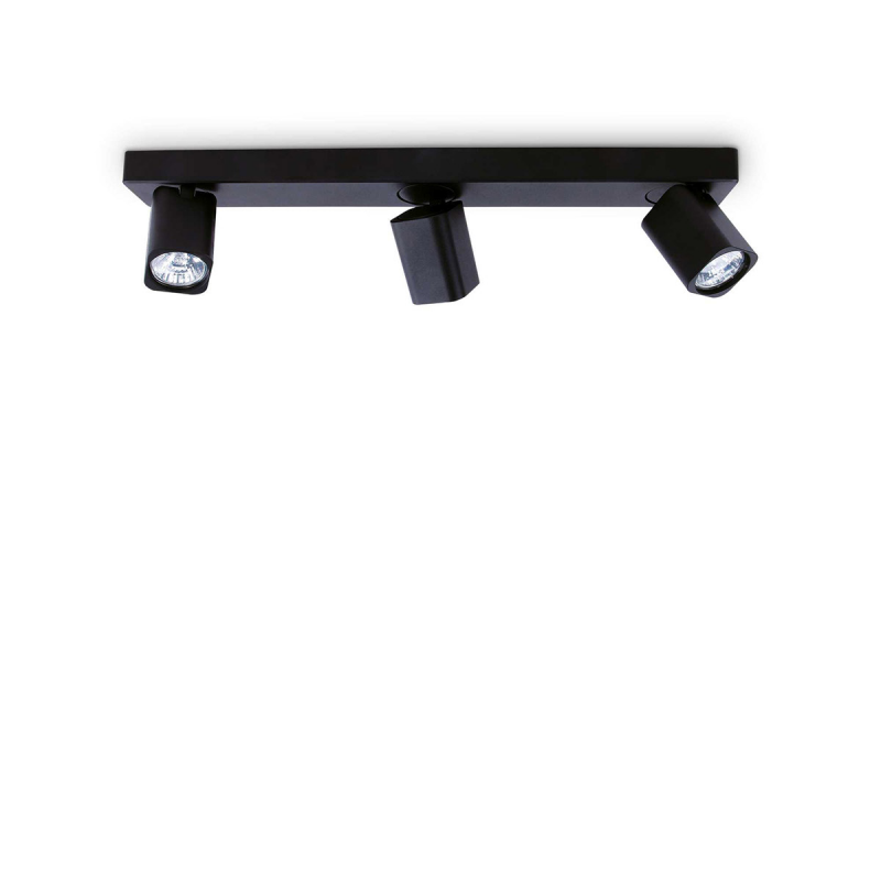 IDEAL LUX 321516 RUDY PL3 SQUARE stropné svietidlo čierne