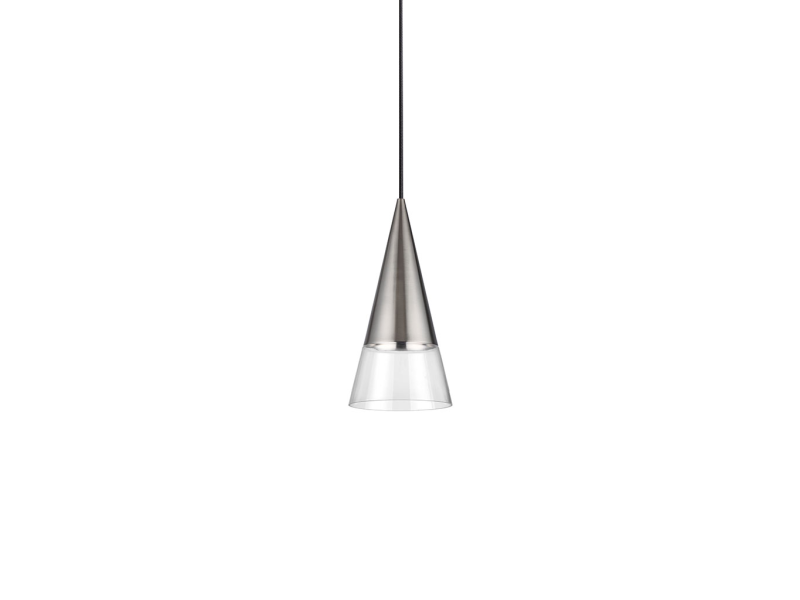 IDEAL LUX 322803 CONO SP1 závesné svietidlo niklové kovové matné