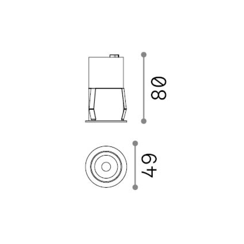 IDEAL LUX 322889 QUARK FI 9.0W 3000K zápustné svietidlo čierne