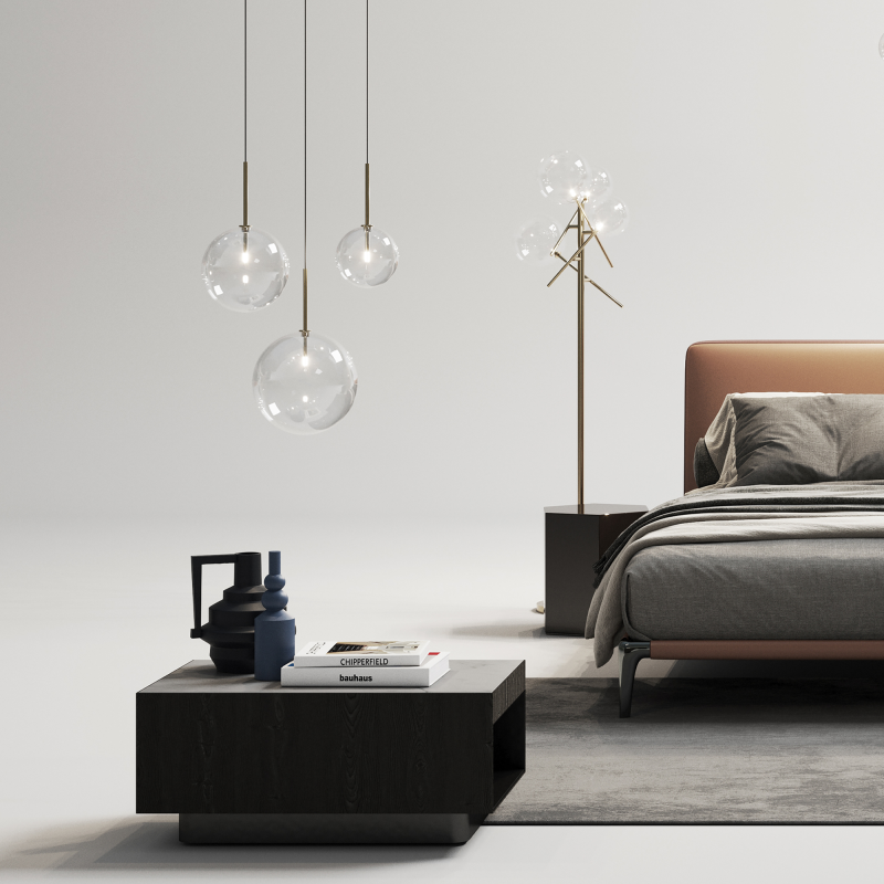 IDEAL LUX 326368 EQUINOXE SP1 D25 závesné svietidlo jantárové béžové