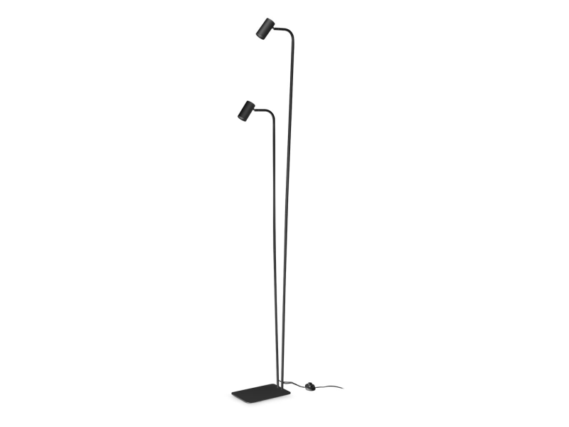 IDEAL LUX 326672 GINGER PT2 stojacia lampa čierna
