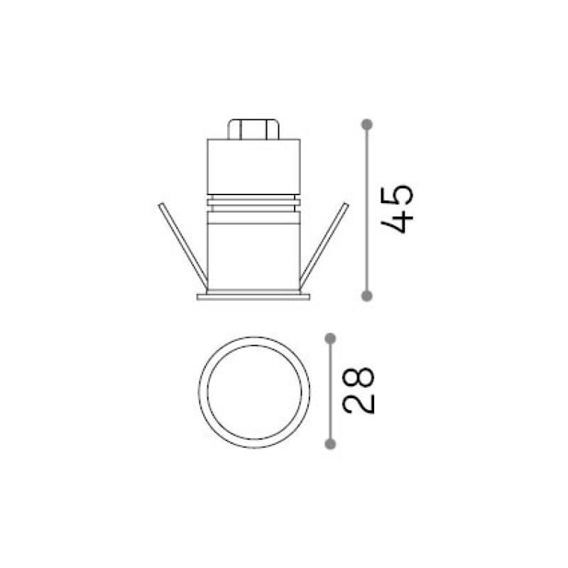 IDEAL LUX 327488 QUARK FI 3.0W 3000K zápustné svietidlo biele