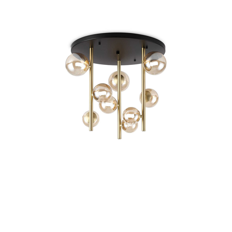 IDEAL LUX 328409 PERLAGE PL9 stropné svietidlo žlté