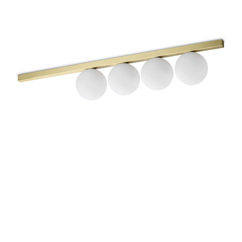 IDEAL LUX 328461 BINOMIO PL4 stropné svietidlo mosadzné