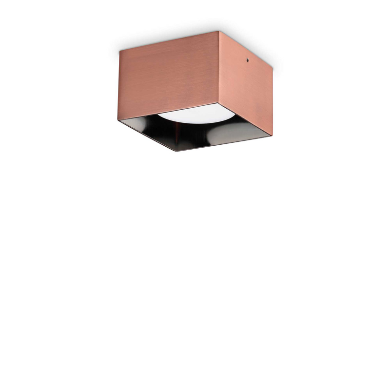 IDEAL LUX 328812 SPIKE PL1 SQUARE stropné svietidlo medené