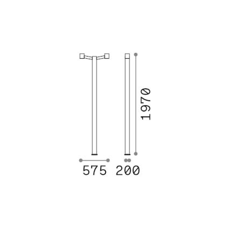 IDEAL LUX 328836 CLIO MPT2 vonkajšie svietidlo kávové hnedé
