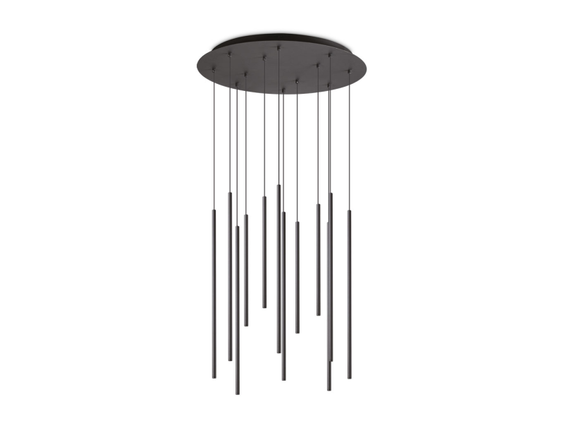 IDEAL LUX 341095 LOOK LED SP12 ROUND DROP D16 2700K závesné svietidlo čierne