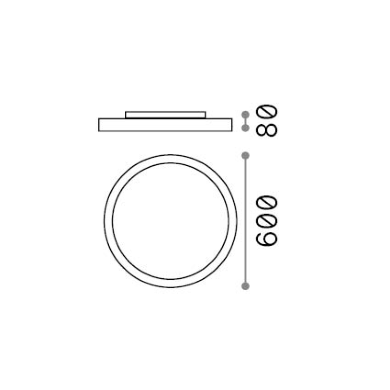 IDEAL LUX 341187 FLY PL D60 2700K stropné svietidlo biele