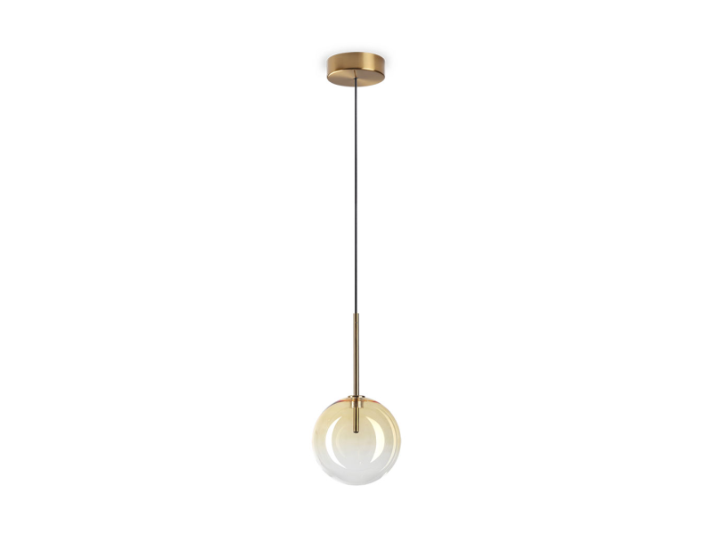 IDEAL LUX 345345 EQUINOXE SP1 D15 závesné svietidlo jantárové béžové