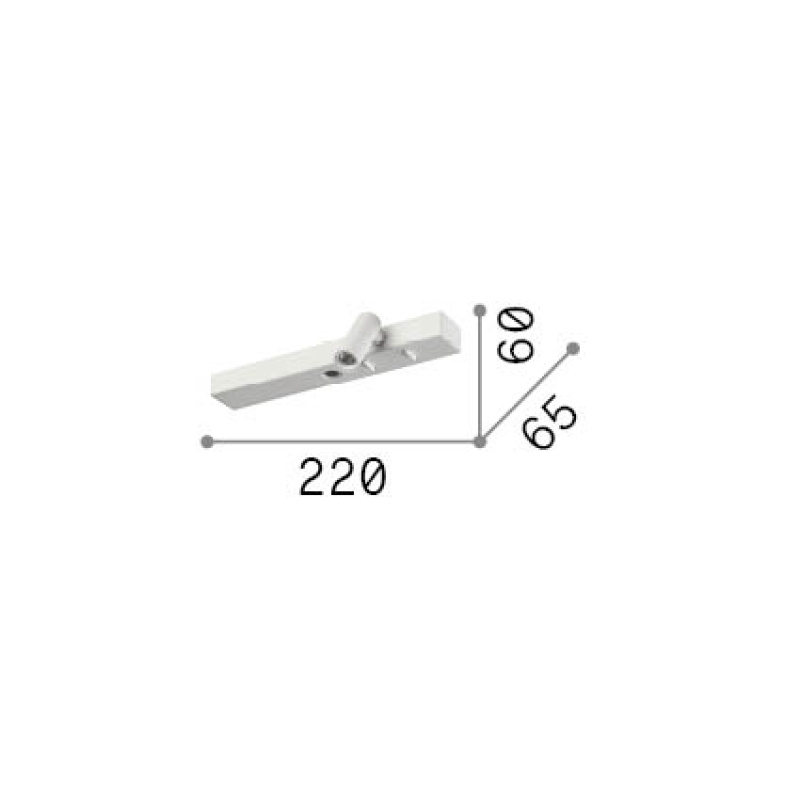 IDEAL LUX 345499 BONNE NUIT-2 AP 3000K nástenné svietidlo biele
