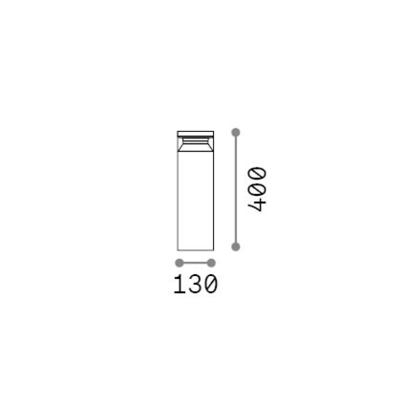 IDEAL LUX 346687 BOEING PT H040 3000K vonkajšie svietidlo kávové hnedé