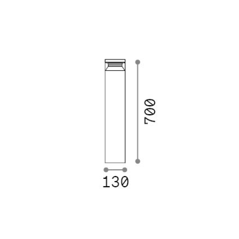 IDEAL LUX 346717 BOEING PT H070 3000K vonkajšie svietidlo čierne