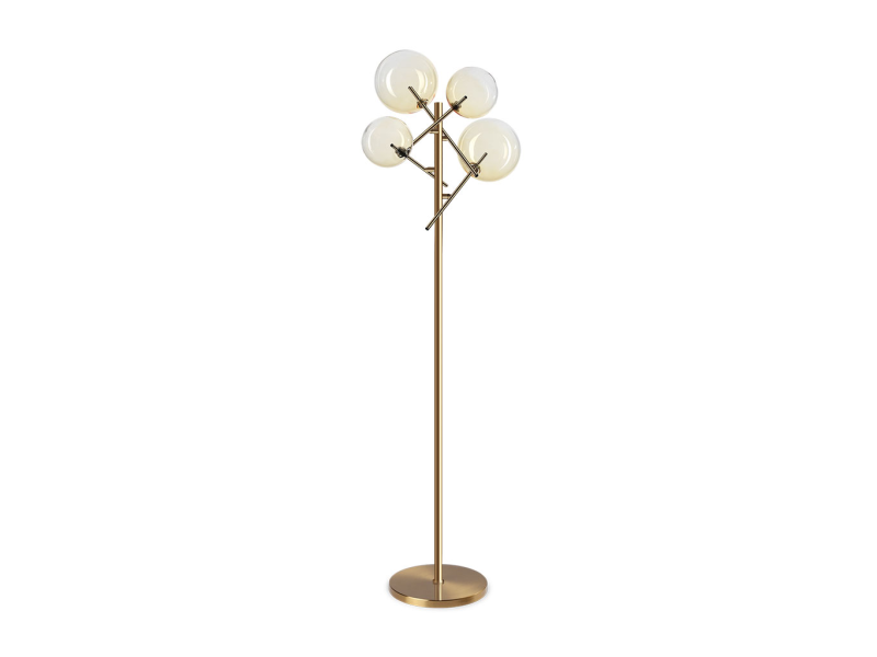 IDEAL LUX 348285 EQUINOXE PT4 stojacia lampa jantárová béžová