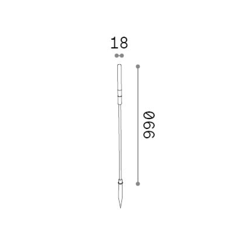 IDEAL LUX 348339 TWIGGY LINE PT H99 3000K vonkajšie svietidlo kávové hnedé