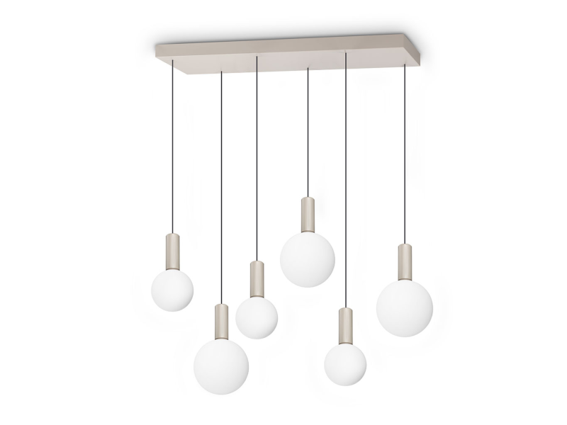 IDEAL LUX 349220 ODEON SP6 3000K závesné svietidlo biele