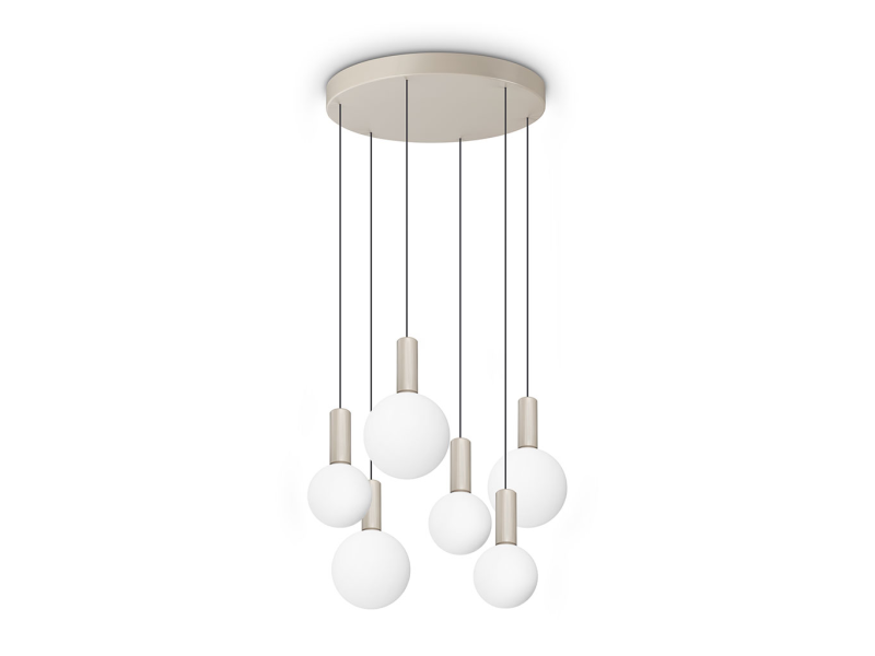 IDEAL LUX 349237 ODEON SP6 3000K závesné svietidlo biele