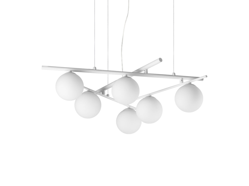 IDEAL LUX 352053 ATLAS SP6 závesné svietidlo biele