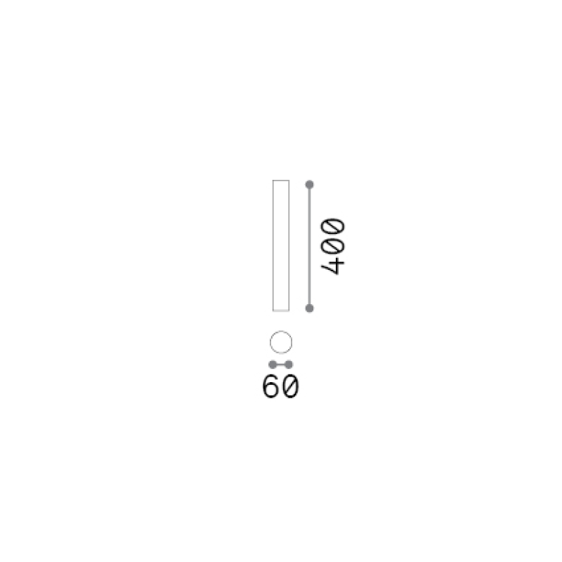 IDEAL LUX 353838 LOOK PL1 ROUND D60 H400 stropné svietidlo mosadzné