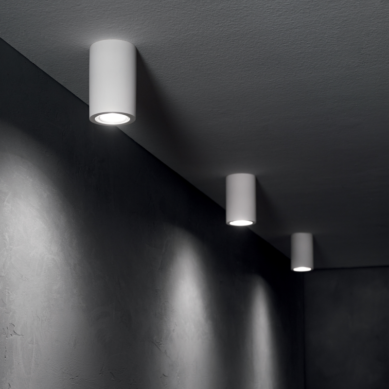 IDEAL LUX 355740 LOOK PL1 ROUND D70 H200 stropné svietidlo biele