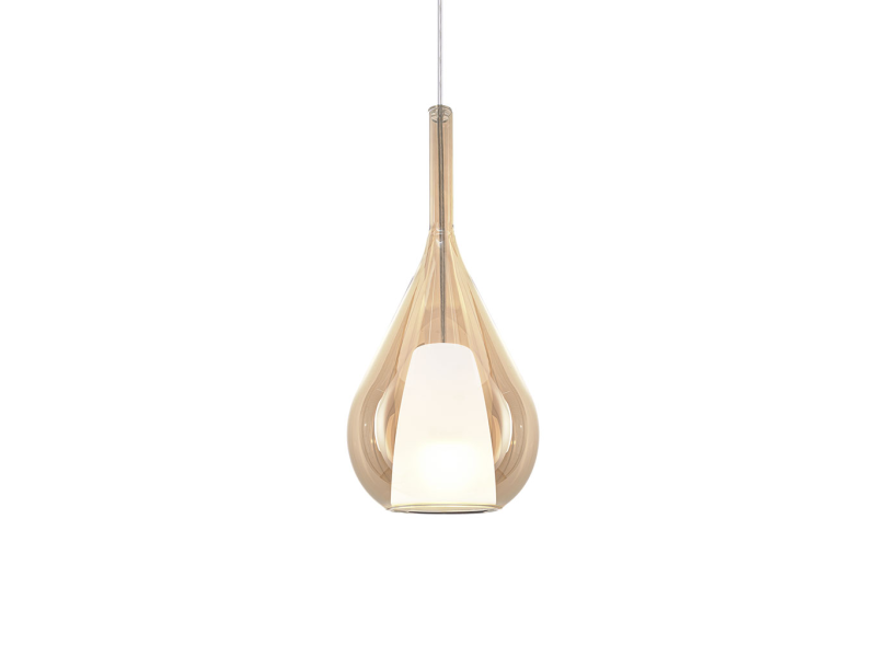 IDEAL LUX 360058 KALIQUE-3 SP1 D18 závesné svietidlo jantárové béžové