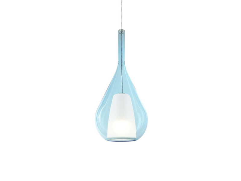 IDEAL LUX 360089 KALIQUE-3 SP1 D18 závesné svietidlo modré