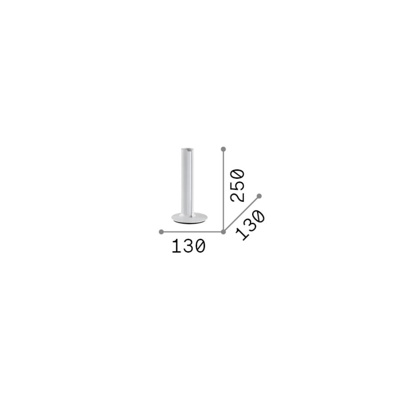 IDEAL LUX 362540 DORICA TL1 3000K stolová lampa bronzová
