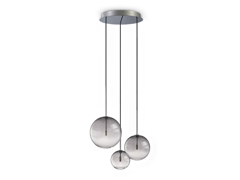 IDEAL LUX 364834 EQUINOXE SP3 závesné svietidlo dymové