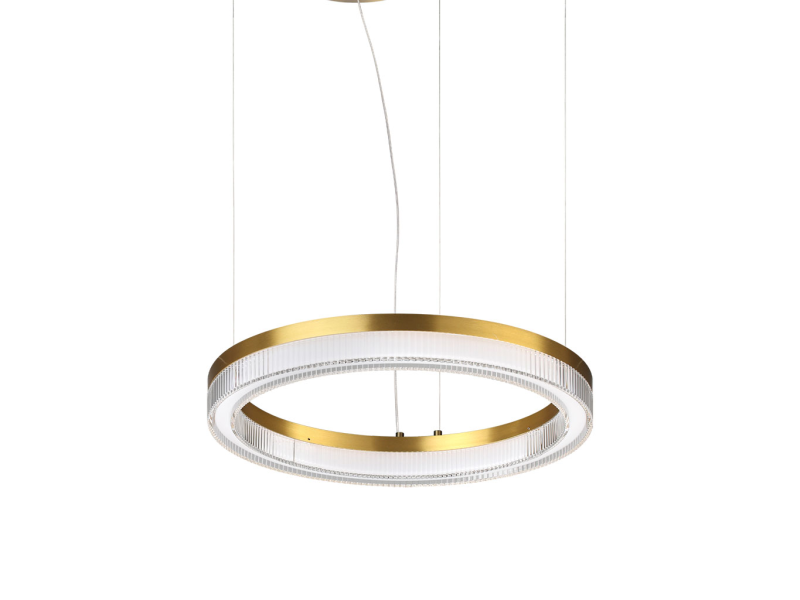 IDEAL LUX 364964 CROWN SP D40 3000K závesné svietidlo mosadzné
