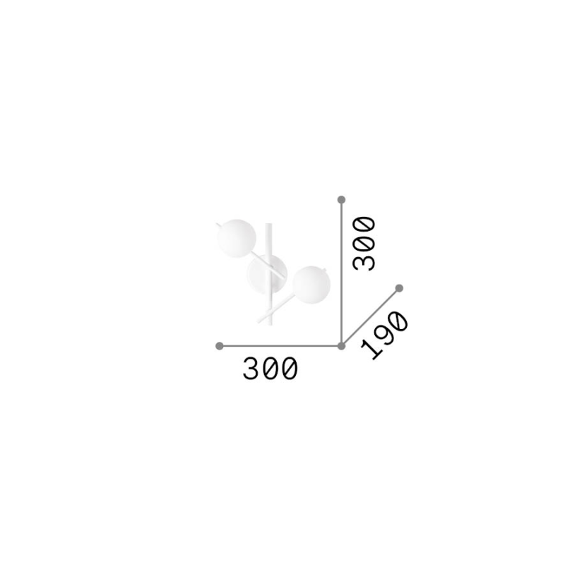 IDEAL LUX 365084 ATLAS AP2 nástenné svietidlo zlaté